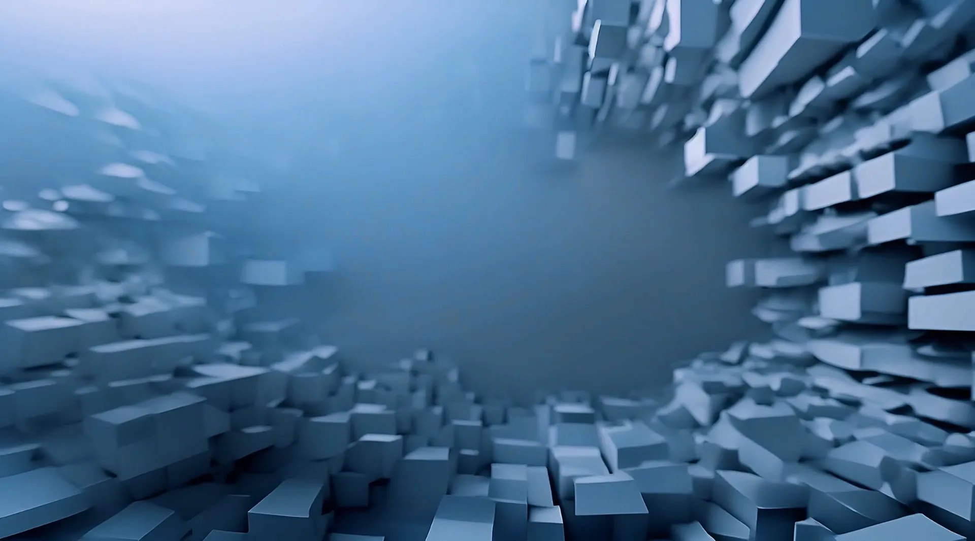 Modern Abstract Floating Blocks Video